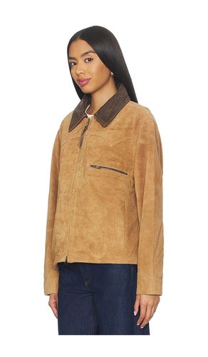 Suede Terracotta Work Jacket in . Size L. Also in S, XS - Found - Modalova
