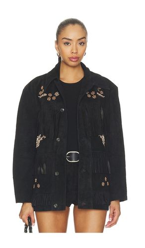 Hand Embroidered Suede Western Fringe Jacket in . - size S (also in XS) - Found - Modalova