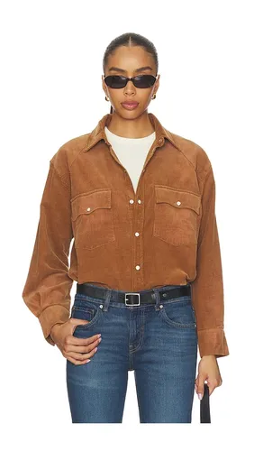 Western Corduroy Shirt in Brown. - size L (also in S, XS) - Found - Modalova