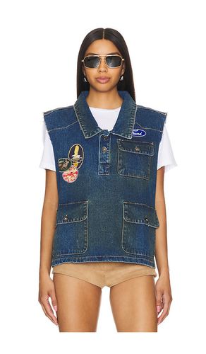 Patch Denim Vest in Blue. - size L (also in M) - Found - Modalova