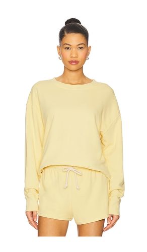French Terry Pullover Sweatshirt in Yellow. - size S (also in XS) - perfectwhitetee - Modalova