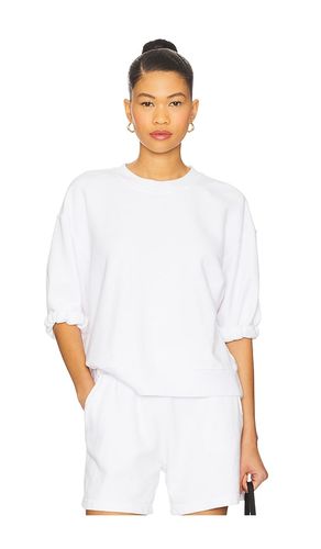 French Terry 3/4 Puff Sleeve Sweatshirt in . - size M (also in S, XS) - perfectwhitetee - Modalova