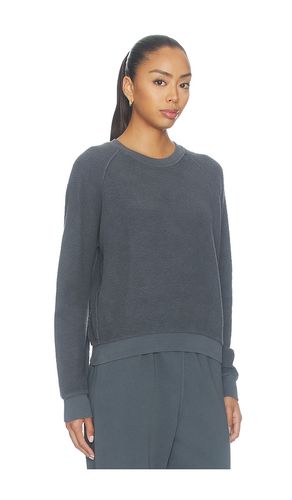 Ziggy Inside Out Fleece Long Sleeve Shrunken Crewneck Sweatshirt in Grey. - size S (also in XS) - perfectwhitetee - Modalova