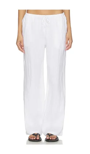 Lorana Linen Drawstring Pant in . Size M. Also in XL, XS - perfectwhitetee - Modalova