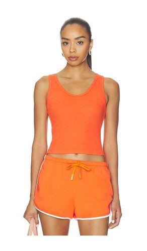 Blondie Structured Rib Bra Friendly Tank in Orange. - size S (also in XL, XS) - perfectwhitetee - Modalova