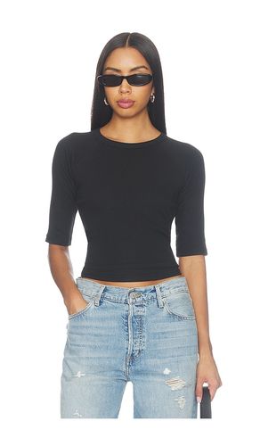 Amelia Short Sleeve Luxe Rib Tee in . - size L (also in M, S, XS) - perfectwhitetee - Modalova