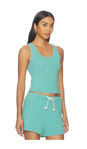 Blondie Rib Bra Friendly Tank in Teal. - size M (also in S, XL) - perfectwhitetee - Modalova
