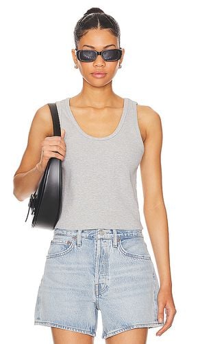 Structured Rib Bra Friendly Tank in Grey. - size M (also in L, XS) - perfectwhitetee - Modalova