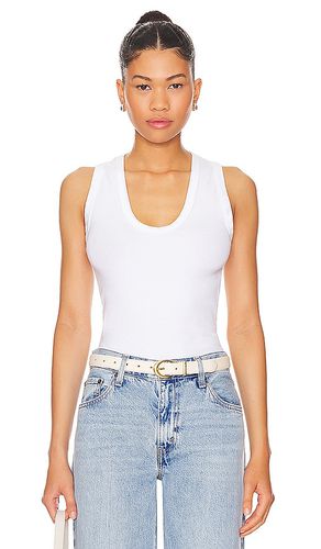 U Neck Ribbed Tank in . - size L (also in M) - perfectwhitetee - Modalova