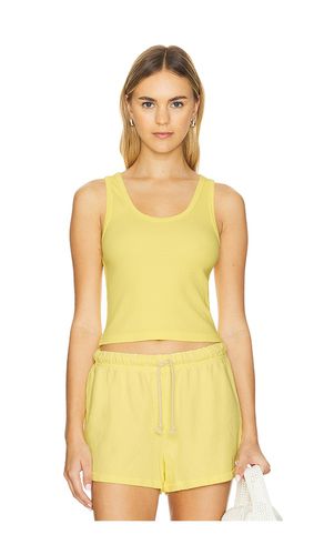 Structured Rib Bra Friendly Tank Top in Yellow. - size M (also in L, S, XL, XS) - perfectwhitetee - Modalova