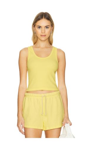 Structured Rib Bra Friendly Tank Top in Yellow. - size M (also in L, XL, XS) - perfectwhitetee - Modalova