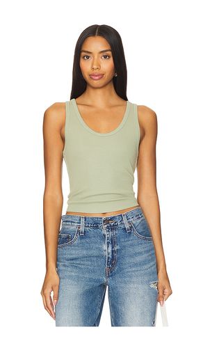 Structured Rib Bra Friendly Tank Top in Sage. - size M (also in L, S, XL, XS) - perfectwhitetee - Modalova