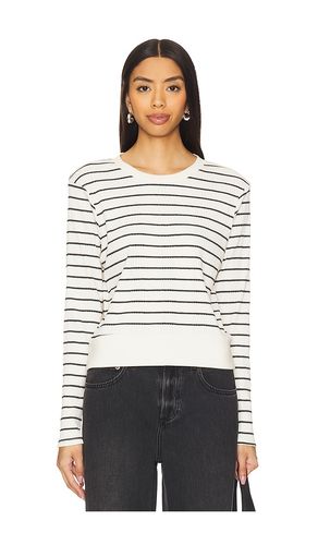 Stef Long Sleeve Boxy Tee in White. - size S (also in XS) - perfectwhitetee - Modalova