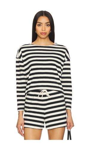 Taylor Striped Long Sleeve Top in Black,White. - size L (also in M, S, XS) - perfectwhitetee - Modalova