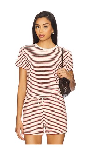 Loop Terry Stripe Tee in Red,Cream. - size L (also in M, S, XS) - perfectwhitetee - Modalova