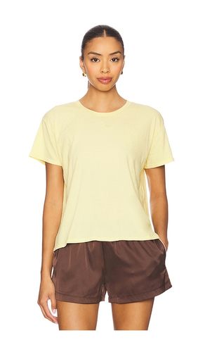 Cotton Short Sleeve Boxy Crew Tee in Yellow. - size M (also in S) - perfectwhitetee - Modalova