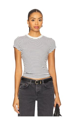 Stripe Tee in Navy. - size L (also in M, S, XS) - perfectwhitetee - Modalova