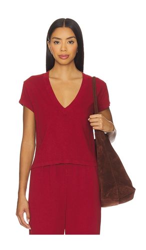Alanis V Neck Tee in Red. - size L (also in M, S, XS) - perfectwhitetee - Modalova