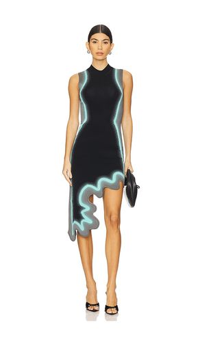 Brooklyn Wavy Asymmetric Dress in ,Teal. - size L (also in M, S, XL, XS) - PH5 - Modalova