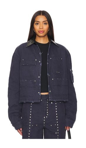 Washed Cotton Quilted Cropped Jacket in . - size L (also in M) - PRIVATE POLICY - Modalova