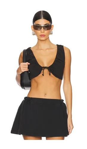 Washed Cotton Drawstring Crop Top in . - size S (also in XS) - PRIVATE POLICY - Modalova