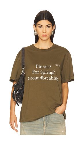 Fashion Quote T-Shirt in Army. - size S (also in XS) - PRIVATE POLICY - Modalova