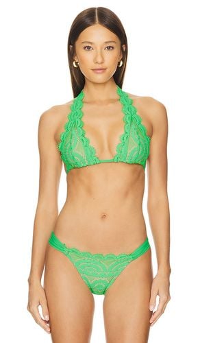 Lace Halter Bikini Top in Green. - size M (also in S) - PQ - Modalova