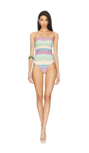 Ruched One Piece Swimsuit in Pink,Mint,Blue. - size M (also in S) - PQ - Modalova