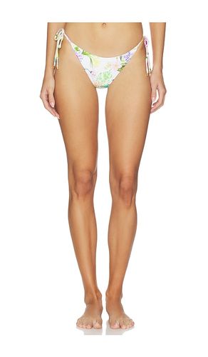 Embroidered Tie Side Bikini Bottom in White. - size L (also in M, S) - PQ - Modalova