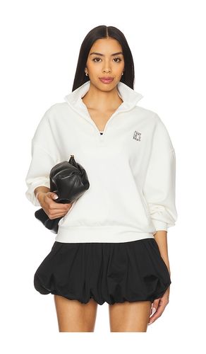 Signature Half Zip Sweatshirt in White. - size L (also in M, S, XL, XS) - Port de Bras - Modalova