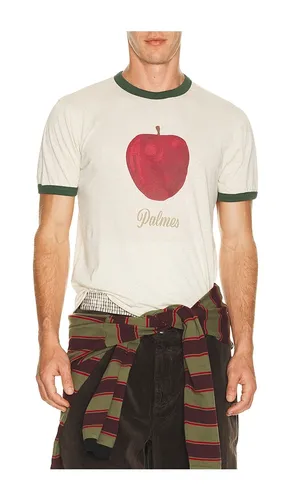 Apple Ringer Tee Shirt in White. - size L (also in M, S, XL/1X) - Palmes - Modalova