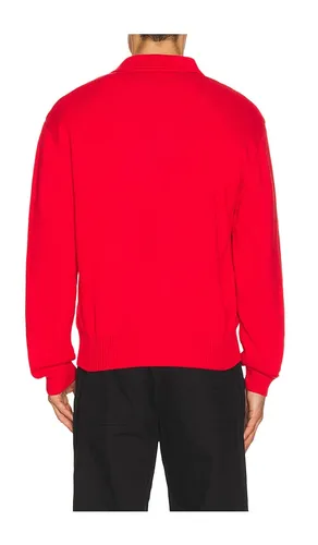 Cotton Long Sleeve Knit Polo in . - size S (also in M, L, XL/1X) - Palmes - Modalova