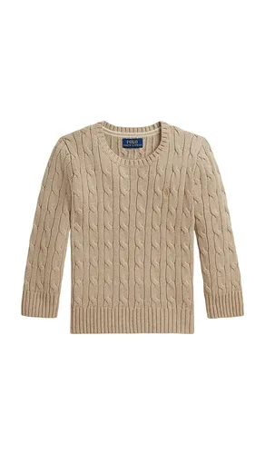 Kids Long Sleeve Cotton Cable Knit Crewneck Sweater in . Size 2. Also in 3, 5, 6 - Polo Ralph Lauren - Modalova