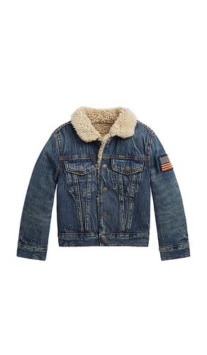 Kids Denim Sherpa Trucker Jacket in . - size 2 (also in 3, 4, 5, 6) - Polo Ralph Lauren - Modalova