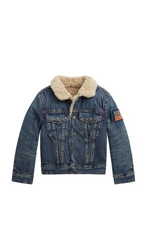 Kids Denim Sherpa Trucker Jacket in . - size 2 (also in 3, 4, 6) - Polo Ralph Lauren - Modalova