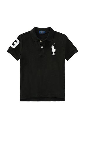 Kids Short-Sleeve Big Pony Mesh Polo in Black. - size 3 (also in 5) - Polo Ralph Lauren - Modalova