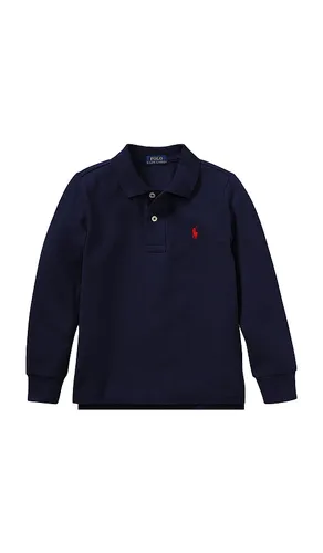 Kids Long Sleeve Knit Basic Cotton Mesh Polo Shirt in . Taglia 3. Also in 4, 5 - Polo Ralph Lauren - Modalova