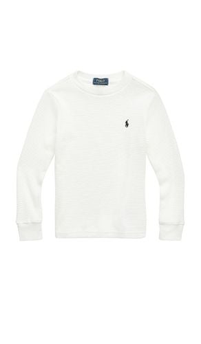 Kids Waffle Knit Top in White. - size 2 (also in 4, 5) - Polo Ralph Lauren - Modalova