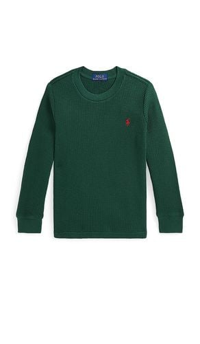 Kids Waffle Knit Top in Green. - size 2 (also in 3) - Polo Ralph Lauren - Modalova