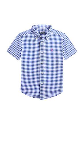 Kids Short Sleeve Linen Sport Shirt in Blue. - size 2 (also in 3, 4, 5) - Polo Ralph Lauren - Modalova
