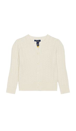 Kids Cable Knit Cardigan in Cream. - size 2 (also in 3, 4, 5, 6) - Polo Ralph Lauren - Modalova