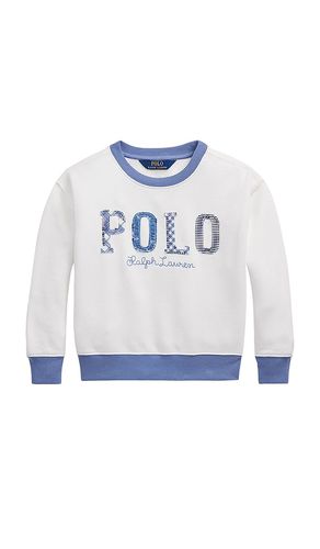 Kids Long-Sleeve Polo Logo Bubble Sweatshirt in White. - size 2 (also in 3, 4, 5, 6) - Polo Ralph Lauren - Modalova