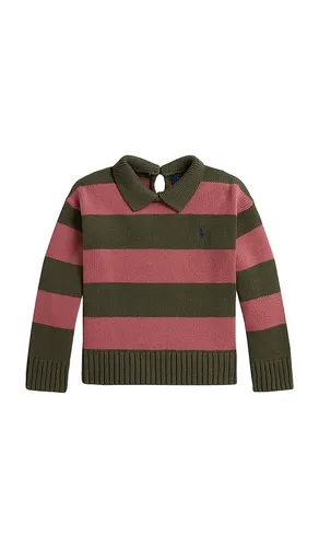 Kids Long Sleeve Cotton Striped Collared Pullover Sweater in . Taglia 6. Also in 2, 3, 4, 5 - Polo Ralph Lauren - Modalova