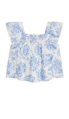 Kids Floral Blouse With Ruffle Details in Blue. - size 3 (also in 4, 5, 6) - Polo Ralph Lauren - Modalova