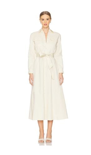 Belted Cotton Twill Shirtdress in Cream. - size 0 (also in 00, 2, 4, 6, 8) - Polo Ralph Lauren - Modalova