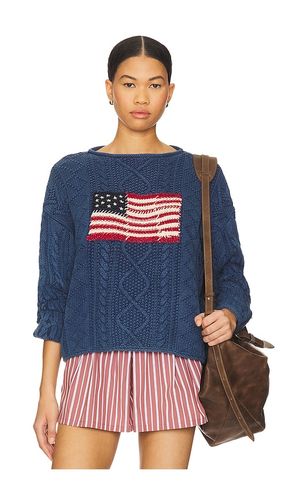 Cotton Linen Blend Pullover in Navy. - size L (also in M, S, XS) - Polo Ralph Lauren - Modalova