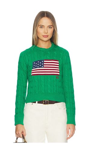 Cotton Crewneck Pullover Sweater in Green. - size XS (also in XL) - Polo Ralph Lauren - Modalova
