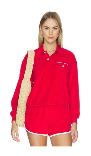 Cotton Terry Long Sleeve Collared Polo in . Size L. Also in M, S, XL - Polo Ralph Lauren - Modalova