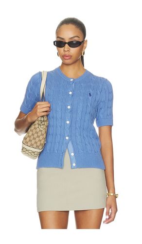 Short Sleeve Crew Neck Cardigan in . Größe L. Also in M, S, XS - Polo Ralph Lauren - Modalova