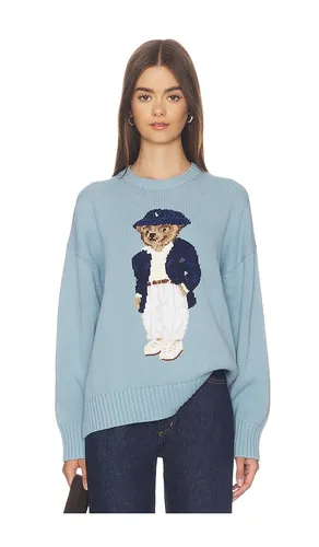 Cotton Bear Crew Neck Pullover in Blue. - size L (also in M, XL) - Polo Ralph Lauren - Modalova